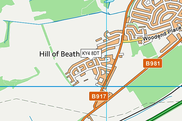 KY4 8DT map - OS VectorMap District (Ordnance Survey) KY4 8DT map - OS VectorMap District (Ordnance Survey)