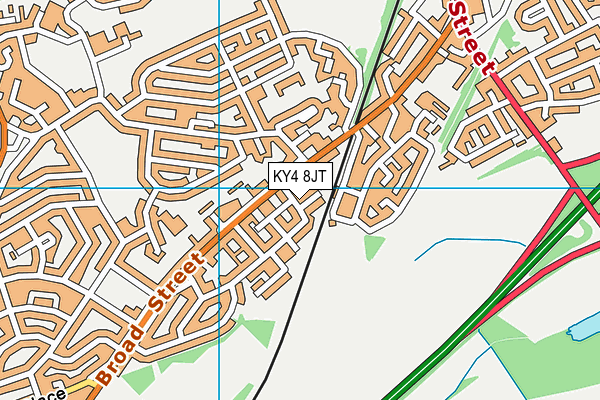 KY4 8JT map - OS VectorMap District (Ordnance Survey) KY4 8JT map - OS VectorMap District (Ordnance Survey)