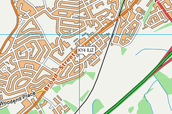 KY4 8JZ map - OS VectorMap District (Ordnance Survey) KY4 8JZ map - OS VectorMap District (Ordnance Survey)