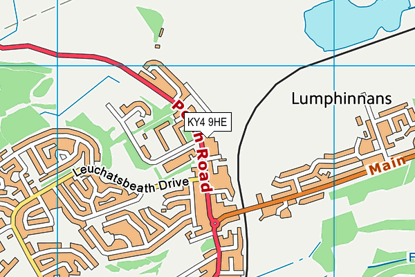 KY4 9HE map - OS VectorMap District (Ordnance Survey)