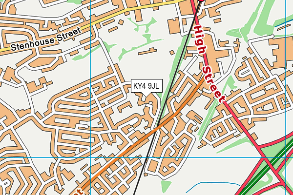 KY4 9JL map - OS VectorMap District (Ordnance Survey) KY4 9JL map - OS VectorMap District (Ordnance Survey)