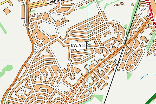 KY4 9JU map - OS VectorMap District (Ordnance Survey) KY4 9JU map - OS VectorMap District (Ordnance Survey)