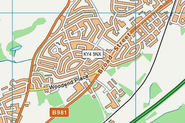 KY4 9NX map - OS VectorMap District (Ordnance Survey) KY4 9NX map - OS VectorMap District (Ordnance Survey)
