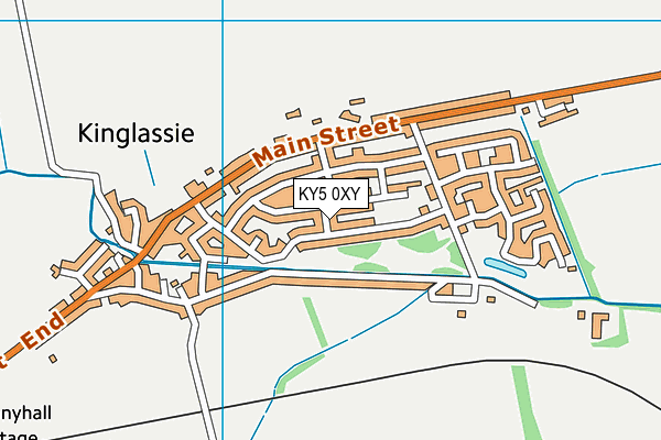KY5 0XY map - OS VectorMap District (Ordnance Survey)