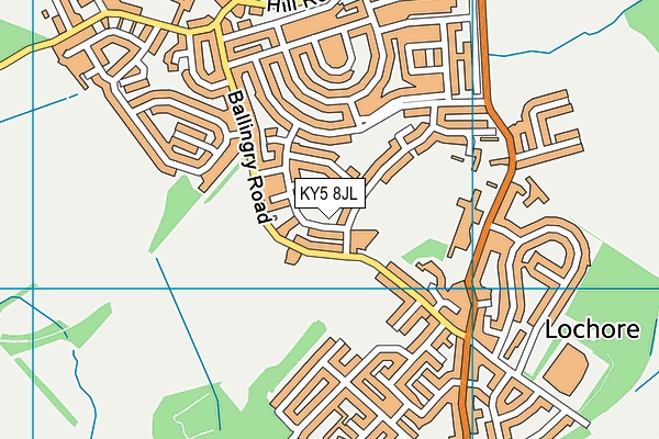 KY5 8JL map - OS VectorMap District (Ordnance Survey) KY5 8JL map - OS VectorMap District (Ordnance Survey)