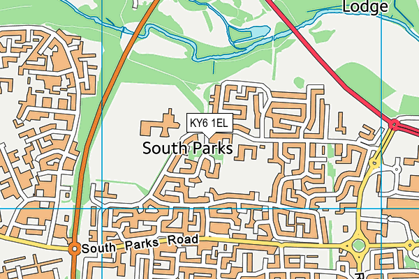 KY6 1EL map - OS VectorMap District (Ordnance Survey) KY6 1EL map - OS VectorMap District (Ordnance Survey)