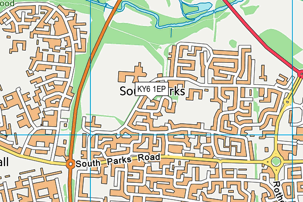 KY6 1EP map - OS VectorMap District (Ordnance Survey) KY6 1EP map - OS VectorMap District (Ordnance Survey)