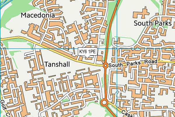 KY6 1PE map - OS VectorMap District (Ordnance Survey) KY6 1PE map - OS VectorMap District (Ordnance Survey)