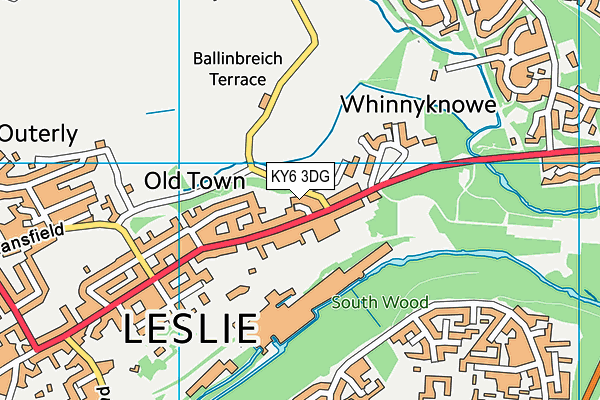 KY6 3DG map - OS VectorMap District (Ordnance Survey) KY6 3DG map - OS VectorMap District (Ordnance Survey)