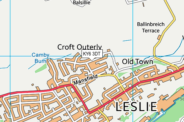 KY6 3DT map - OS VectorMap District (Ordnance Survey) KY6 3DT map - OS VectorMap District (Ordnance Survey)