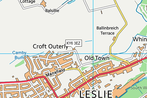 KY6 3EZ map - OS VectorMap District (Ordnance Survey) KY6 3EZ map - OS VectorMap District (Ordnance Survey)