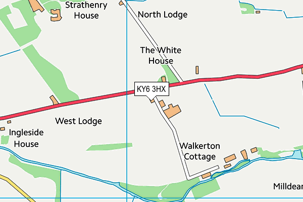 KY6 3HX map - OS VectorMap District (Ordnance Survey) KY6 3HX map - OS VectorMap District (Ordnance Survey)