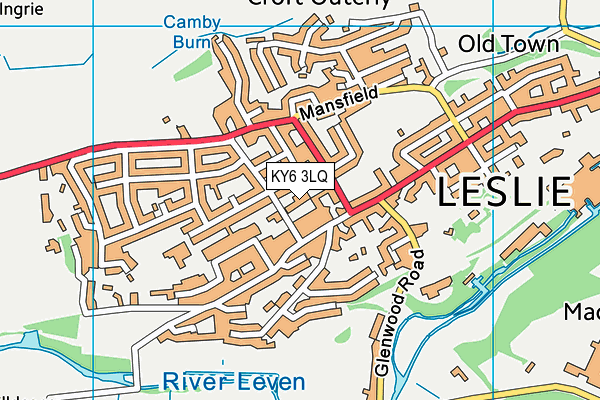 KY6 3LQ map - OS VectorMap District (Ordnance Survey) KY6 3LQ map - OS VectorMap District (Ordnance Survey)