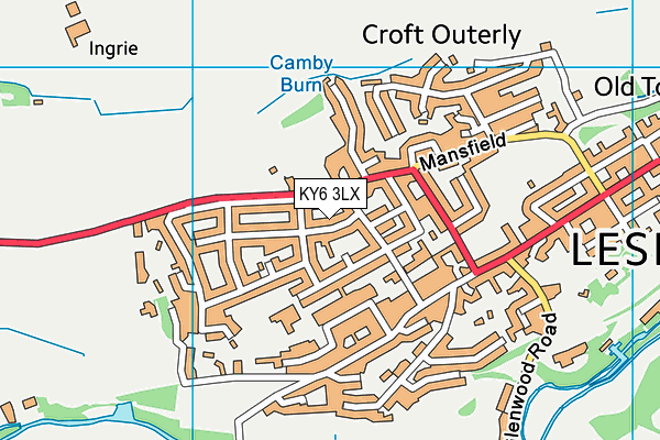 KY6 3LX map - OS VectorMap District (Ordnance Survey) KY6 3LX map - OS VectorMap District (Ordnance Survey)