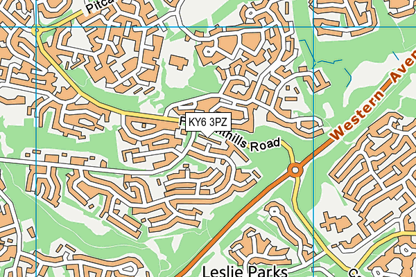 KY6 3PZ map - OS VectorMap District (Ordnance Survey) KY6 3PZ map - OS VectorMap District (Ordnance Survey)