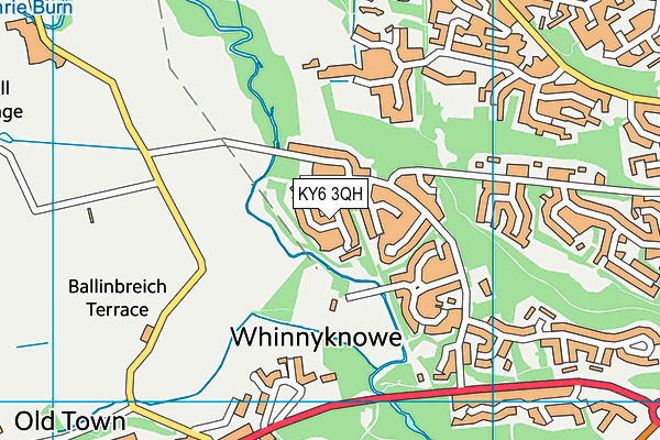 KY6 3QH map - OS VectorMap District (Ordnance Survey) KY6 3QH map - OS VectorMap District (Ordnance Survey)