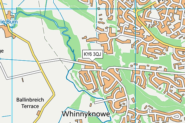 KY6 3QJ map - OS VectorMap District (Ordnance Survey) KY6 3QJ map - OS VectorMap District (Ordnance Survey)