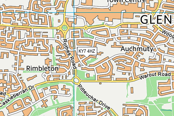 KY7 4HZ map - OS VectorMap District (Ordnance Survey) KY7 4HZ map - OS VectorMap District (Ordnance Survey)