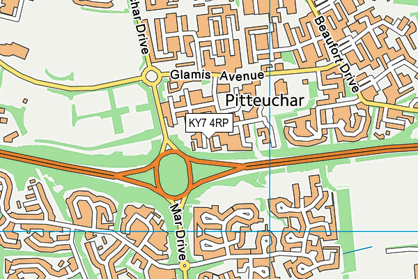 KY7 4RP map - OS VectorMap District (Ordnance Survey) KY7 4RP map - OS VectorMap District (Ordnance Survey)
