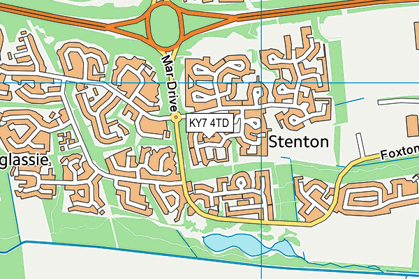 KY7 4TD map - OS VectorMap District (Ordnance Survey) KY7 4TD map - OS VectorMap District (Ordnance Survey)
