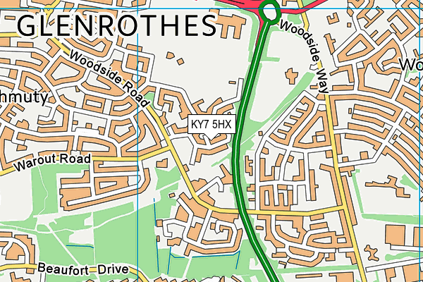 KY7 5HX map - OS VectorMap District (Ordnance Survey) KY7 5HX map - OS VectorMap District (Ordnance Survey)