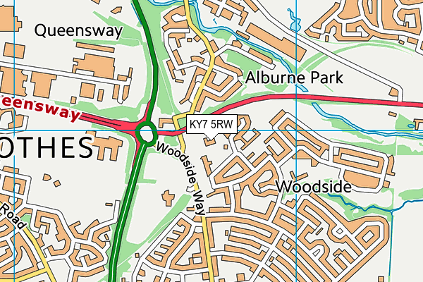KY7 5RW map - OS VectorMap District (Ordnance Survey) KY7 5RW map - OS VectorMap District (Ordnance Survey)