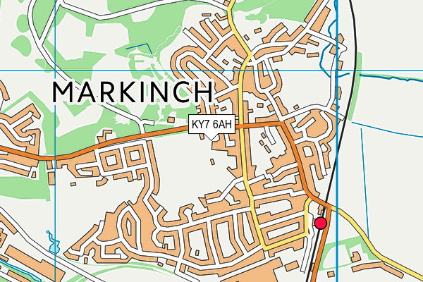 KY7 6AH map - OS VectorMap District (Ordnance Survey) KY7 6AH map - OS VectorMap District (Ordnance Survey)