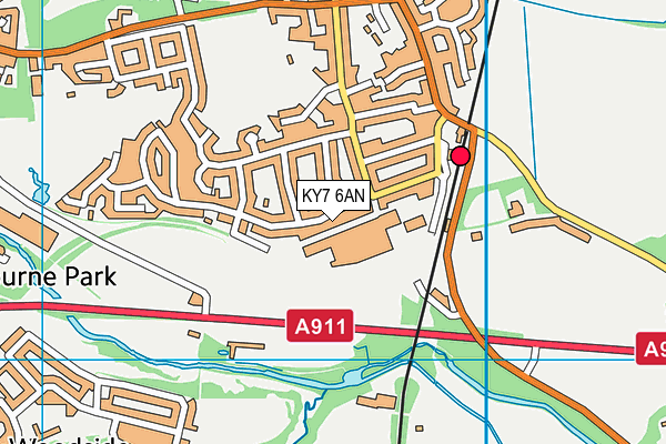 KY7 6AN map - OS VectorMap District (Ordnance Survey) KY7 6AN map - OS VectorMap District (Ordnance Survey)