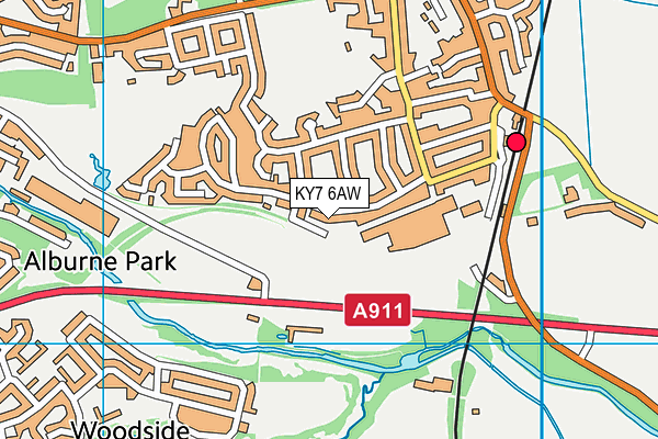 KY7 6AW map - OS VectorMap District (Ordnance Survey) KY7 6AW map - OS VectorMap District (Ordnance Survey)