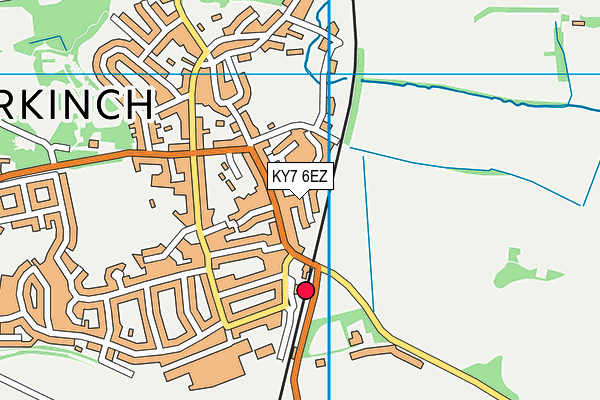 KY7 6EZ map - OS VectorMap District (Ordnance Survey)