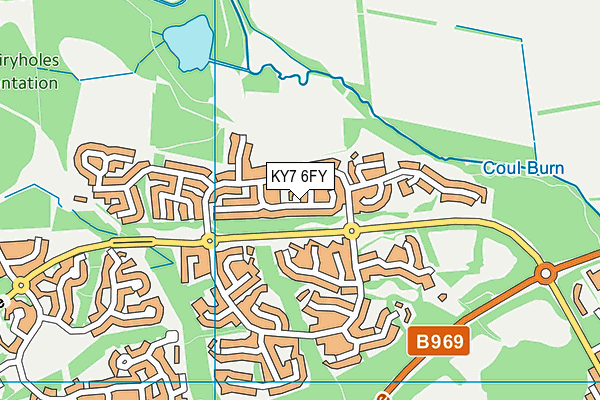 KY7 6FY map - OS VectorMap District (Ordnance Survey) KY7 6FY map - OS VectorMap District (Ordnance Survey)