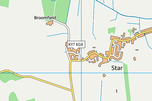 KY7 6GX map - OS VectorMap District (Ordnance Survey) KY7 6GX map - OS VectorMap District (Ordnance Survey)