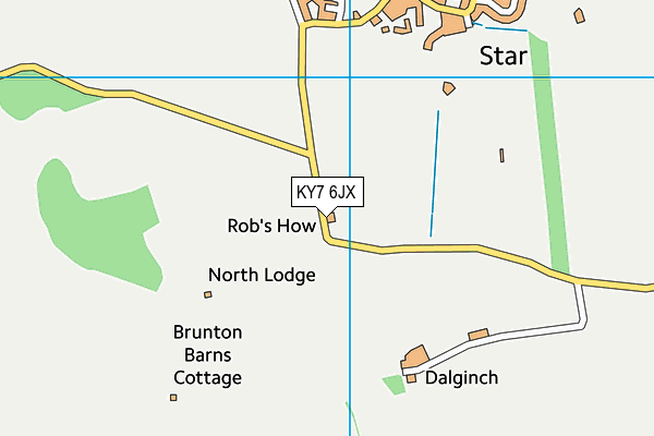 KY7 6JX map - OS VectorMap District (Ordnance Survey) KY7 6JX map - OS VectorMap District (Ordnance Survey)
