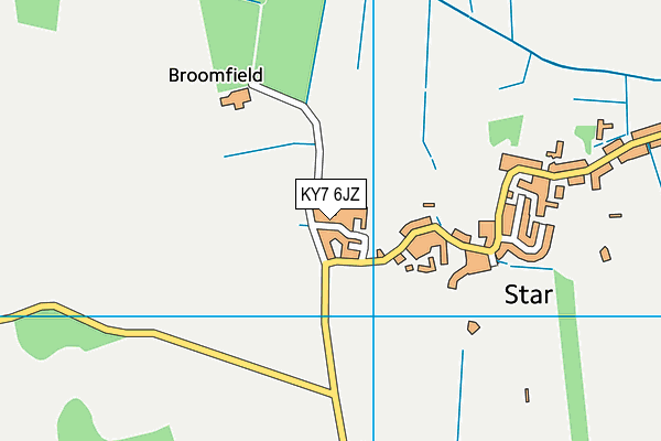KY7 6JZ map - OS VectorMap District (Ordnance Survey) KY7 6JZ map - OS VectorMap District (Ordnance Survey)