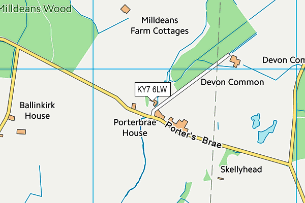 KY7 6LW map - OS VectorMap District (Ordnance Survey) KY7 6LW map - OS VectorMap District (Ordnance Survey)