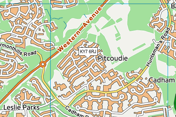 KY7 6RJ map - OS VectorMap District (Ordnance Survey) KY7 6RJ map - OS VectorMap District (Ordnance Survey)