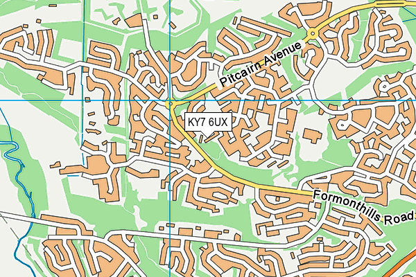 KY7 6UX map - OS VectorMap District (Ordnance Survey) KY7 6UX map - OS VectorMap District (Ordnance Survey)