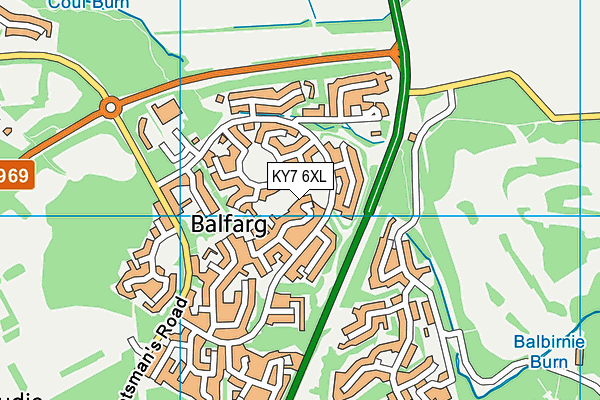 KY7 6XL map - OS VectorMap District (Ordnance Survey) KY7 6XL map - OS VectorMap District (Ordnance Survey)