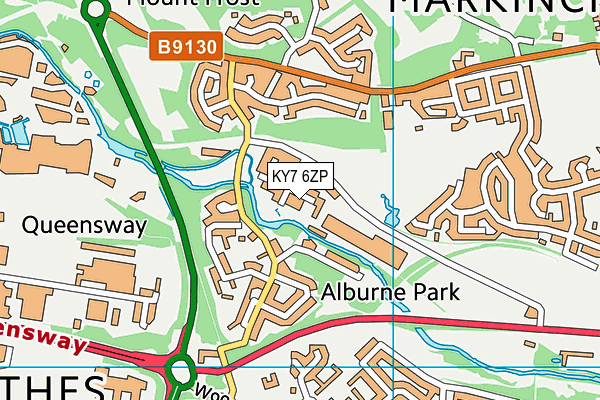 KY7 6ZP map - OS VectorMap District (Ordnance Survey) KY7 6ZP map - OS VectorMap District (Ordnance Survey)