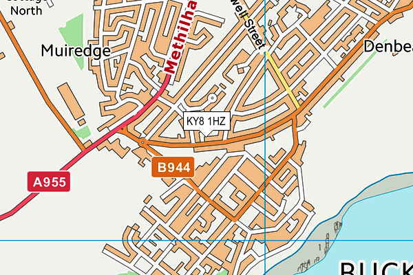 KY8 1HZ map - OS VectorMap District (Ordnance Survey) KY8 1HZ map - OS VectorMap District (Ordnance Survey)