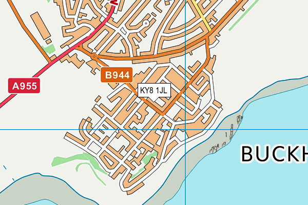 KY8 1JL map - OS VectorMap District (Ordnance Survey)