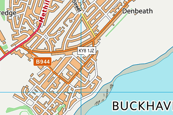 KY8 1JZ map - OS VectorMap District (Ordnance Survey) KY8 1JZ map - OS VectorMap District (Ordnance Survey)