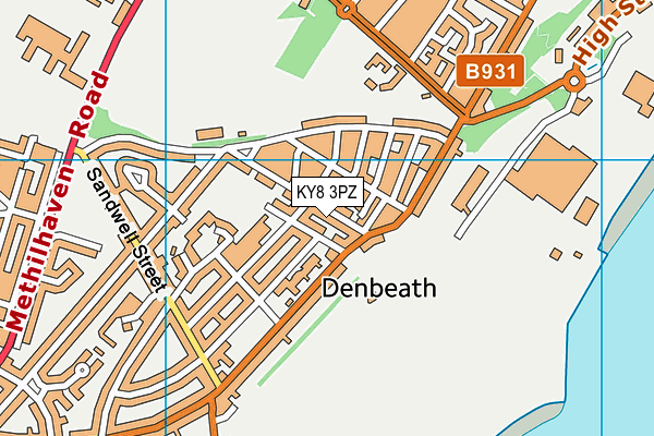 KY8 3PZ map - OS VectorMap District (Ordnance Survey) KY8 3PZ map - OS VectorMap District (Ordnance Survey)