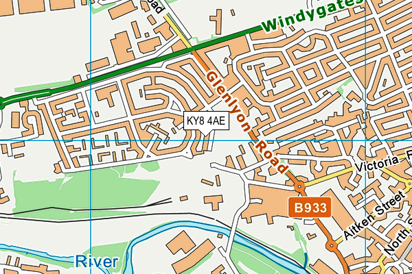 KY8 4AE map - OS VectorMap District (Ordnance Survey) KY8 4AE map - OS VectorMap District (Ordnance Survey)