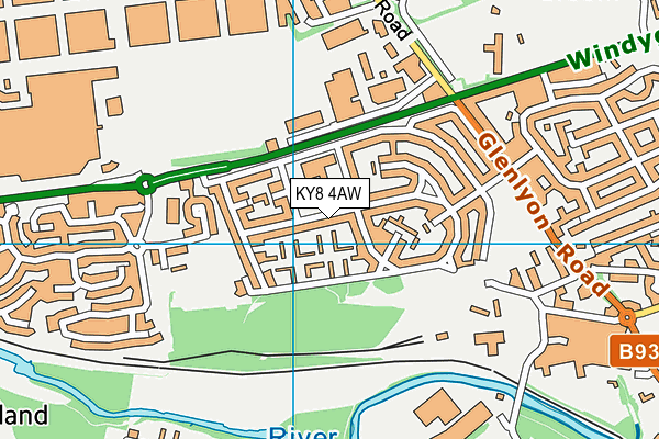 KY8 4AW map - OS VectorMap District (Ordnance Survey) KY8 4AW map - OS VectorMap District (Ordnance Survey)