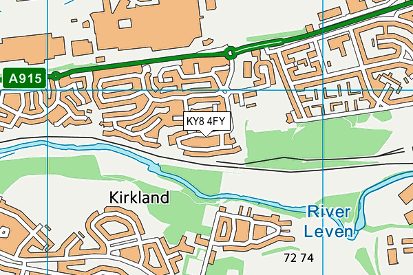 KY8 4FY map - OS VectorMap District (Ordnance Survey) KY8 4FY map - OS VectorMap District (Ordnance Survey)