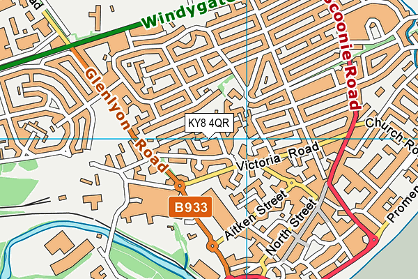 KY8 4QR map - OS VectorMap District (Ordnance Survey) KY8 4QR map - OS VectorMap District (Ordnance Survey)