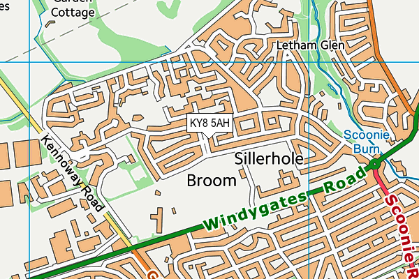 KY8 5AH map - OS VectorMap District (Ordnance Survey) KY8 5AH map - OS VectorMap District (Ordnance Survey)