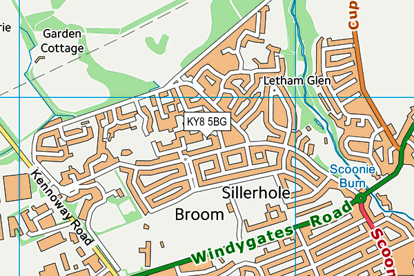 KY8 5BG map - OS VectorMap District (Ordnance Survey) KY8 5BG map - OS VectorMap District (Ordnance Survey)