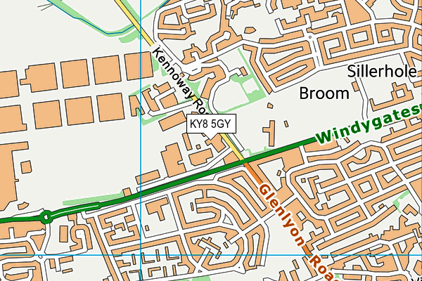 KY8 5GY map - OS VectorMap District (Ordnance Survey) KY8 5GY map - OS VectorMap District (Ordnance Survey)